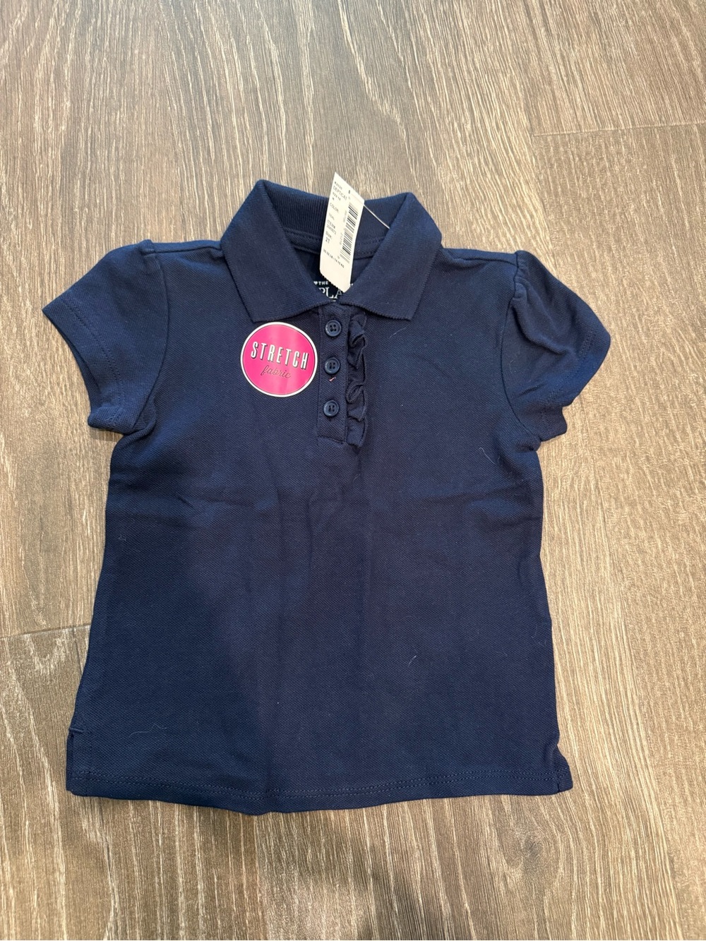 NWT Children’s Place 2T Girls Navy Stretch Polo Top - School Uniform
